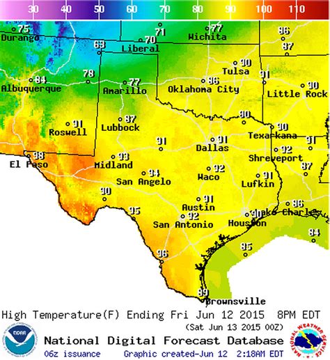 Weather Forecast Texas Map Business Ideas 2013