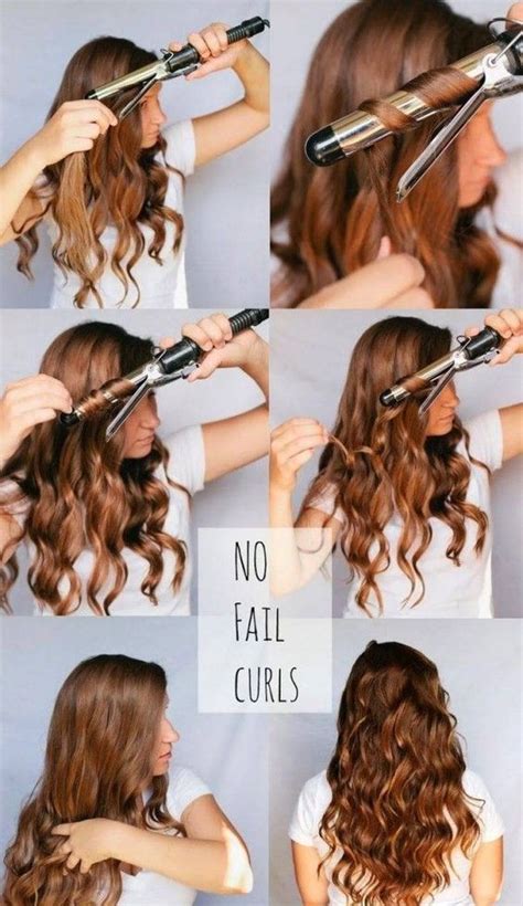 How To Curl Your Hair Using Curling Iron Beachy Waves Spiral