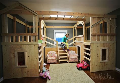 Ana White Build A Diy Basement Indoor Playground With Monkey Bars