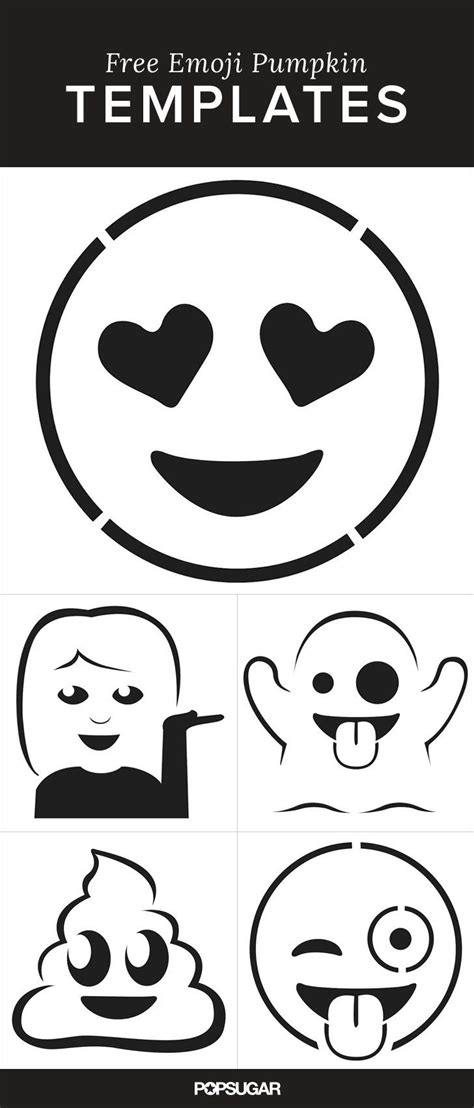Printable Emoji Pumpkin Stencils Printable Word Searches