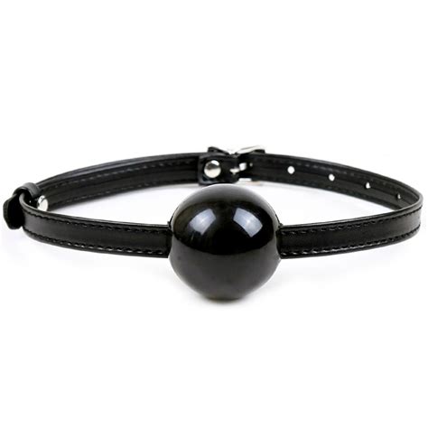 5 Cm Silicone Ball Open Mouth Gag Pu Leather Head Harness Bondage Restraint Adult Fetish Sm Sex