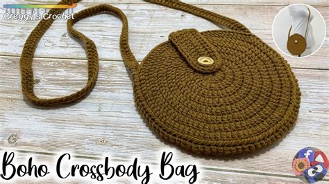 Crochet “boho” Crossbody Bag Tutorial Youtube