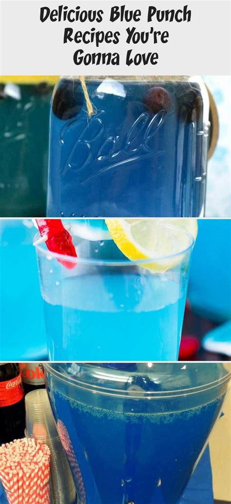 We love it for it's simplicity and the fun pops of color it brings! Blue punch recipes are easy, delicious and colorful. They ...