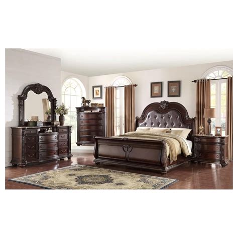 Crown Mark Stanley Bedroom B1600 Queen 5pc Group Queen 5 Piece Bedroom Group Royal Furniture