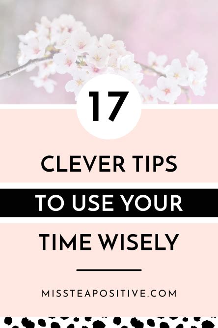 How To Use Your Time Wisely 17 Best Time Management Methods — Miss Tea