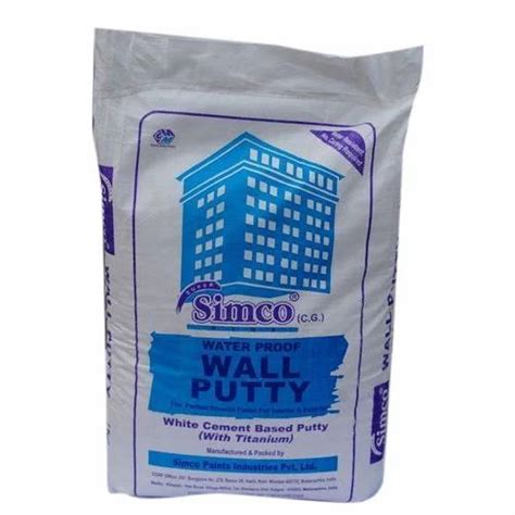 Simco Plus Wall Putty Packing Size 40 Kg Packaging Type Pvc Bag At