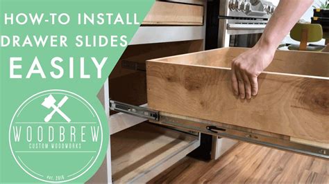 Cabinets are a fundamental part of any kitchen. How To Install Cabinet Drawers Slides | Woodbrew | Drawer ...