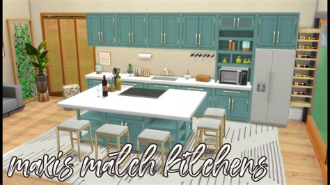 The Sims 4 Maxis Match Cc Favourites Kitchens And Download Links Youtube