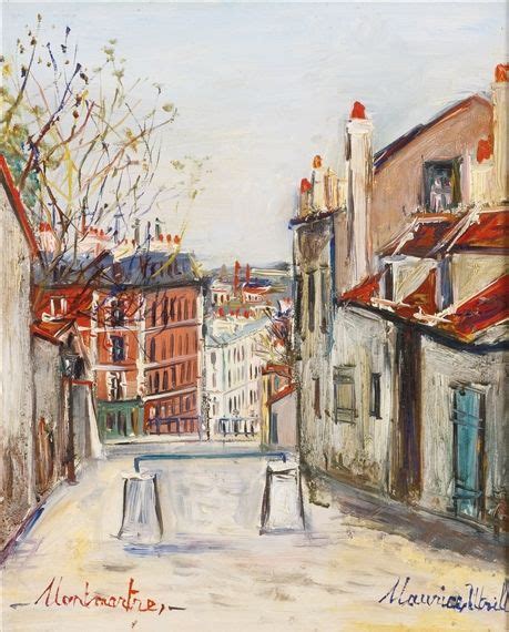 Artwork By Maurice Utrillo Montmartre Made Of Oil On Panel Paris