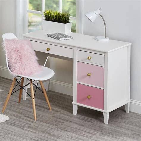 Free for commercial use no attribution required high quality images. Monarch Hill Poppy Kids' White Desk, Pink Drawers | Little ...