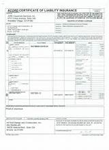 Photos of California Insurance Proof Certificate