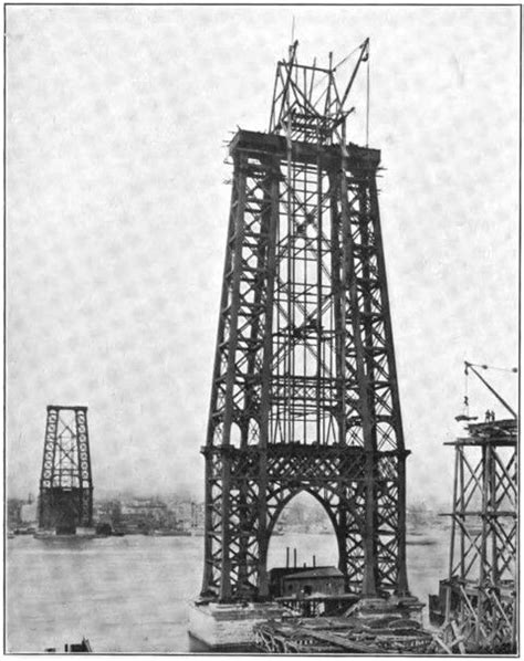 Williamsburg Bridge Construction 1903 Williamsburg Bridge New York