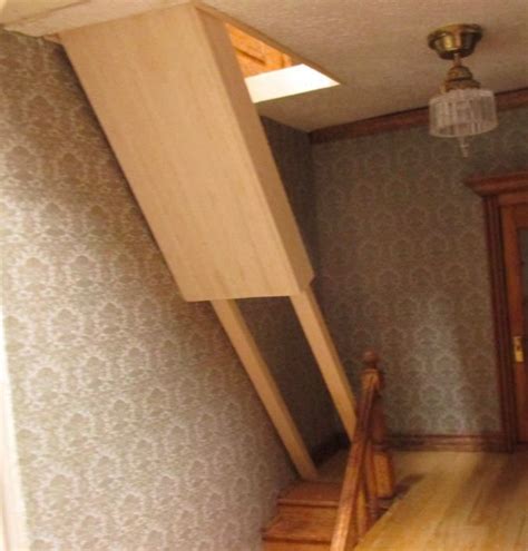 Half Scale Fold Down Attic Stairs Tutorial The Den Of Slack House