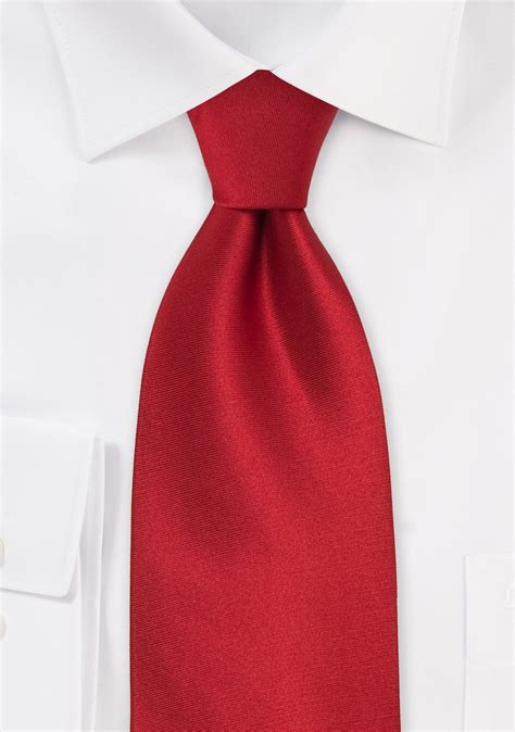 solid color ties bright red silk necktie cheap