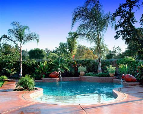 Tropical Landscaping Ideas Around Pool Tropical Pool Landscaping