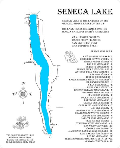 Printable Seneca Lake Wineries And Breweries Map Seneca Lake Brewing Company The Beerocracy