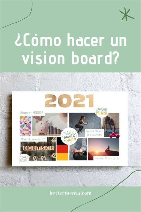 Cómo hacer un vision board blog better menta Vision Board Boards