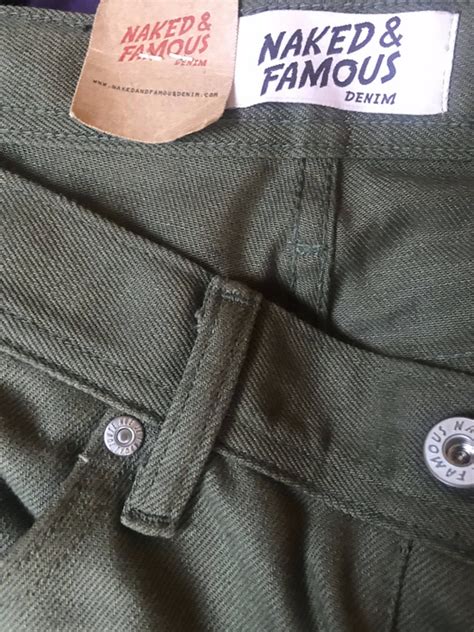 Naked Famous Naked Famous Weird Guy Khaki Green Selvedge Chino Jeans Grailed