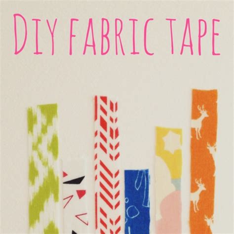 Diy Fabric Tape You Know Like Washi Tape New Home At