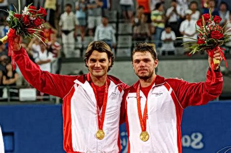 Olympic Flashback Roger Federer And Stan Wawinka Take Gold Medal