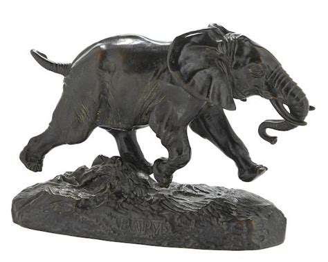 Bonhams A French Patinated Bronze Model Of An Elephant Éléphant Du