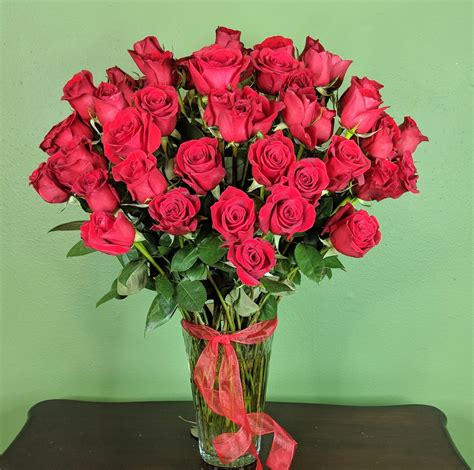 5 Dozen Red Roses In Houston Tx Petal And Plants