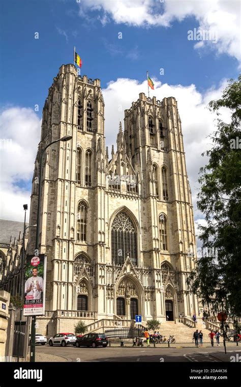 Notre Dame Du Sablons Cathedral In Brussels Belgium Stock Photo Alamy