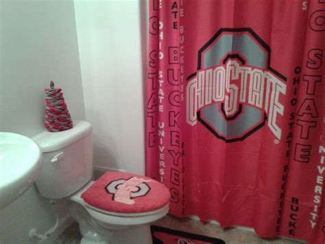 In addition to your ohio state buckeyes clothing, you'll be able to deck out your next tailgating event with ohio state fan gear. Our Ohio State bathroom | Ohio state, Ohio, Ohio state ...