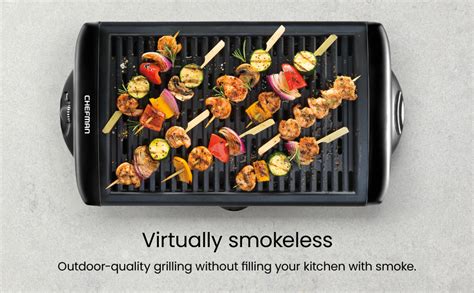 Chefman Electric Smokeless Indoor Grill Wnon Stick Cooking Surface