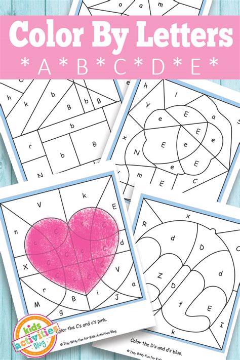 Print english letters for coloring, so that your child learns the language faster! Color By Letters A, B, C, D, E {Free Kids Printable}