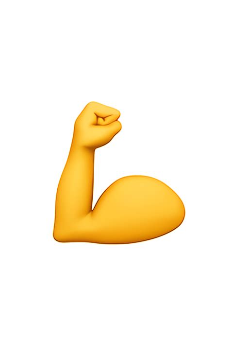 💪 Flexed Biceps Emoji In 2023 Strong Arm Emoji Emoji Biceps