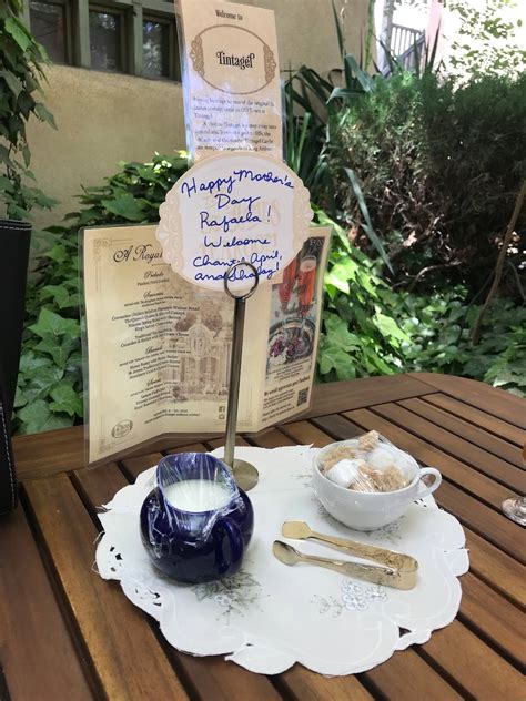 Menu at The St. James Tearoom cafe, Albuquerque
