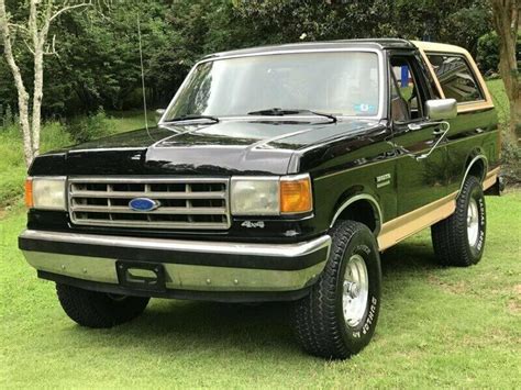 1989 Ford Bronco Black With 72000 Miles Available Now For Sale