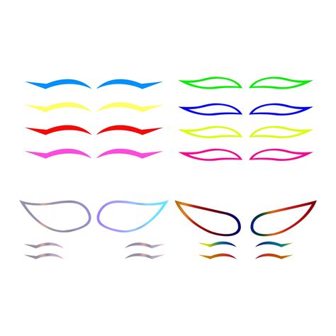 Reusable Eyeliner Stickers For Eyes Colorful Invisible Self Adhesive