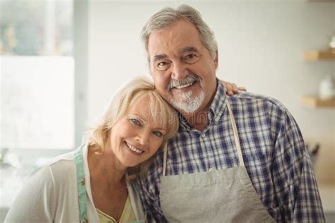Senior Couple Hugging Each Other Stock Image Image Of Caucasian Household 97372973