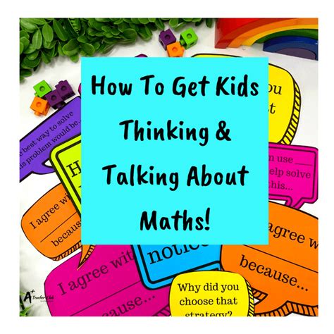 Thinking And Talking About Math Free Printables Ateachng Resources