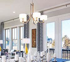 Or one that is too small doesn't make a good impression, it has to be proportional to the dining room. Dining Room Lighting Fixtures & Ideas at the Home Depot