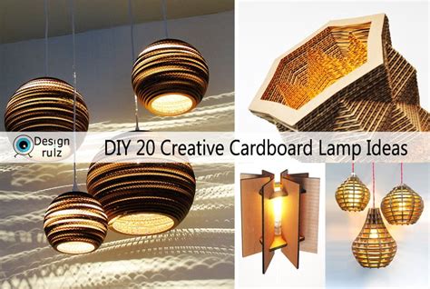 Diy 20 Creative Cardboard Lamp Ideas