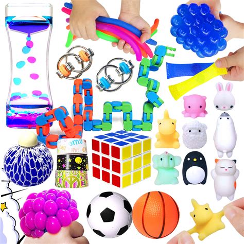 Max Fun 48 Pack Sensory Fidget Toys Set Bundle Stress Relief Anti