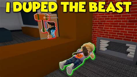 I Duped The Beast Roblox Flee The Facility Youtube