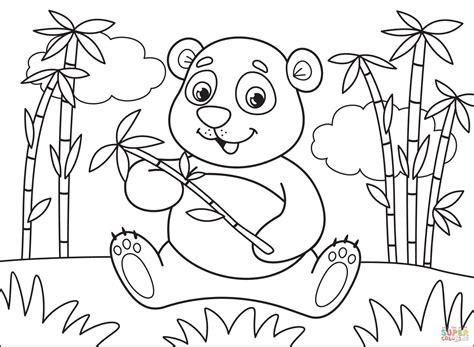 Panda Coloring Page Free Printable Coloring Pages