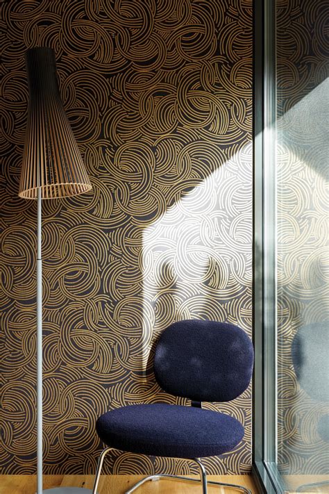 Farrow And Ball Tourbillon Wallpaper Metallic Wallpaper Geometric