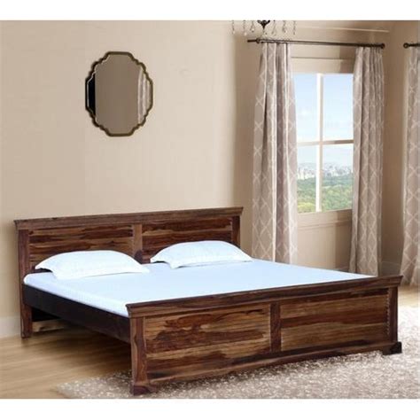 All Polished Fine Finish Designer Sheesham Wood Double Bed Without Storage At Best Price In