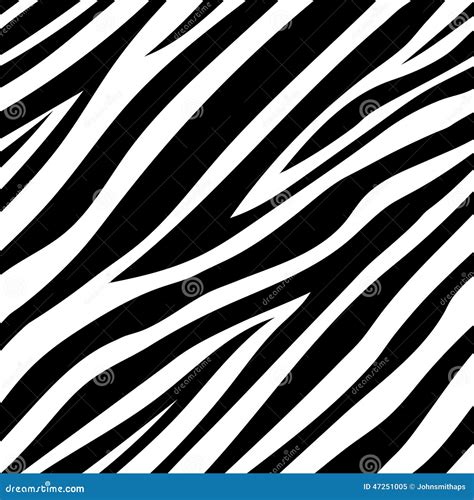 Vector Illustration Of Seamless Zebra Pattern Stock Vector