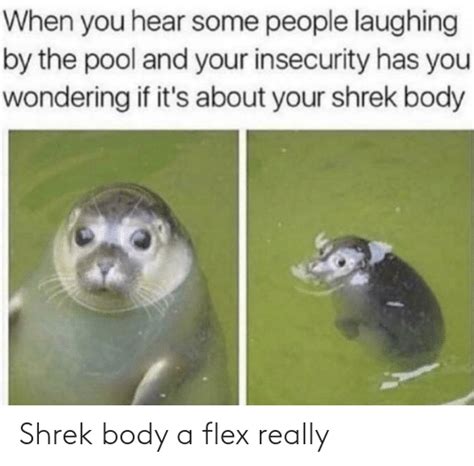 Shrek Body A Flex Really Flexing Meme On Meme