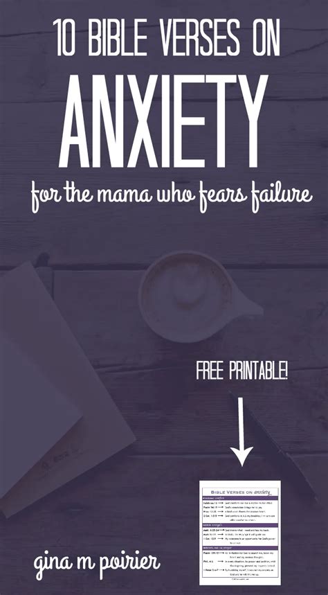 10 Bible Verses About Anxiety—for The Mama Who Fears Failure Gina M