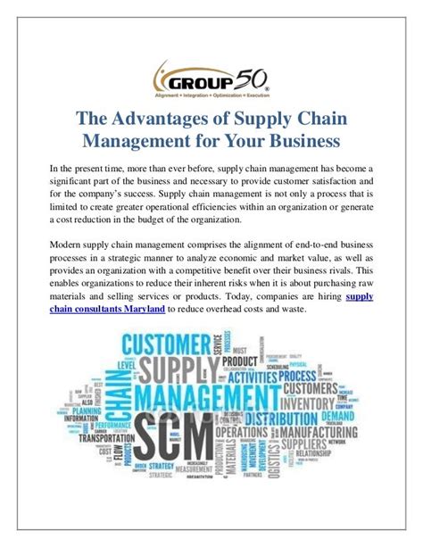 The Advantages Of Supply Chain Management For Your Business