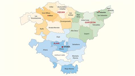 Mapa Rios Pais Vasco