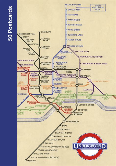 London Underground 50 Postcards London Transport Museum