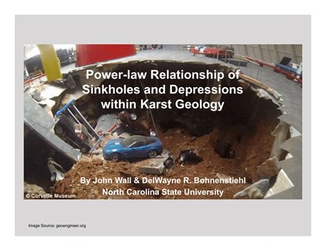 Pdf Powerlaw Relationship Of Sinkholes And Depressions Within Karst
